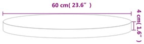 ΕΠΙΦΑΝΕΙΑ ΤΡΑΠΕΖΙΟΥ ΣΤΡΟΓΓΥΛΗ Ø60X4 ΕΚ. ΜΑΣΙΦ ΞΥΛΟ ΟΞΙΑΣ 355944