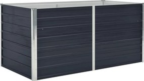 vidaXL Ζαρντινιέρα Ψηλή Ανθρακί 160x80x45 εκ. Γαλβανισμένος Χάλυβας