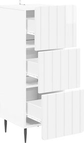 vidaXL Ντουλάπι με Συρτάρια 33 x 34,5 x 92 εκ. Επεξεργασμένο Ξύλο