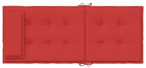 Μαξιλάρια Καρέκλας με Πλάτη 2 τεμ. Κόκκινα από Ύφασμα Oxford - Κόκκινο