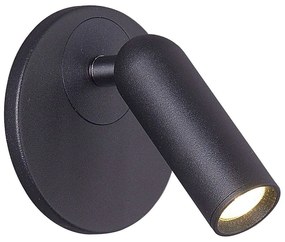 Φωτιστικό Τοίχου - Απλίκα Χωνευτή Emma 4244701 Led Black Viokef Metal