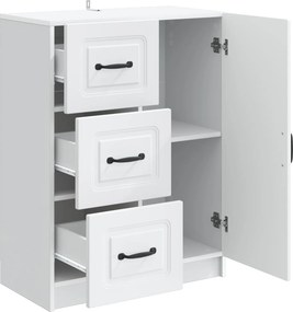 vidaXL Πλαϊνό γραφείο Λευκό 66 x 34,5 x 87 εκ. Επεξεργασμένο Ξύλο