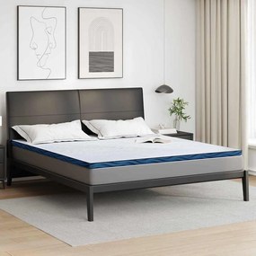 vidaXL Στρώματα Λευκό και Μπλε 180 x 200 cm