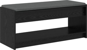 vidaXL Παγκάκι Χαλωρίου Μαύρη Δρυς 103 x 38 x 45 εκ