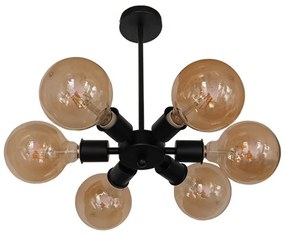 Φωτιστικό Οροφης Confor 01036 Black GloboStar Metal