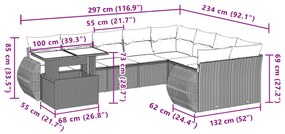 ΣΕΤ ΚΑΝΑΠΕ ΚΗΠΟΥ 10 ΤΕΜ. ΜΠΕΖ ΣΥΝΘΕΤΙΚΟ ΡΑΤΑΝ ΜΕ ΜΑΞΙΛΑΡΙΑ 3268768