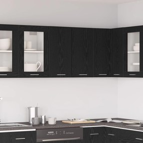 vidaXL Μαύρο Δέντρο Κρεμαστό Ντουλάπι 60x31x60 εκ Φτιαγμένο από Επεξεργασμένο Ξύλο