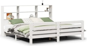 vidaXL Σκελετός Κρεβ. Χωρίς Στρώμα Λευκό 180x200 εκ Μασίφ Πεύκο