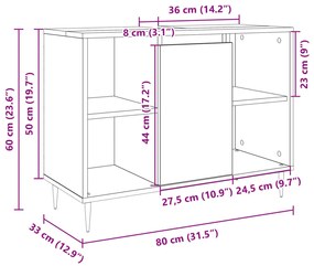 ΝΤΟΥΛΑΠΙ ΜΠΑΝΙΟΥ SONOMA ΔΡΥΣ 80 X 33 X 60 ΕΚ. ΑΠΟ ΕΠΕΞΕΡΓ. ΞΥΛΟ 849679