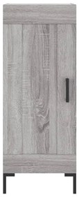 vidaXL Μπουφές Sonoma Γκρι 34,5 x 34 x 180 εκ. από Επεξεργασμένο Ξύλο