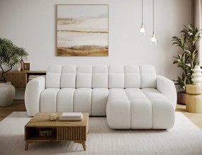 Γωνιακός καναπές Comfora-Λευκό-Δεξιά