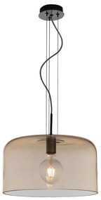 Φωτιστικό Οροφής Gibus I-GIBUS-S40 AMB 1xE27 Φ40cm 150cm Amber Luce Ambiente Design Γυαλί