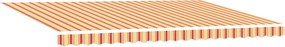 vidaXL Αντιανεμικό Κρεμ 500 x 300 x 165 εκ. Πολυέστερ και Μέταλλο