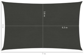 ΠΑΝΙ ΣΚΙΑΣΗΣ ΑΝΘΡΑΚΙ 4 X 7 Μ. ΑΠΟ HDPE 160 ΓΡ./Μ² 311080