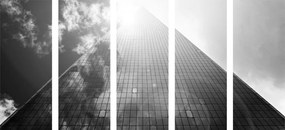 Ουρανοξύστης 5 τμημάτων σε ασπρόμαυρο