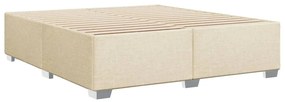 ΚΡΕΒΑΤΙ BOXSPRING ΜΕ ΣΤΡΩΜΑ ΚΡΕΜ 180X200 ΕΚ. ΥΦΑΣΜΑΤΙΝΟ 3288265