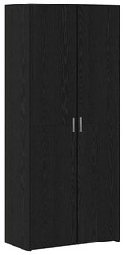 vidaXL Highboard Μαύρη δρυς 40 x 42,5 x 185 εκ. Επεξεργασμένο ξύλο