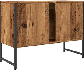 vidaXL Ντουλάπι νιπτήρα μπάνιου Παλιό ξύλο 80x33x60 cm