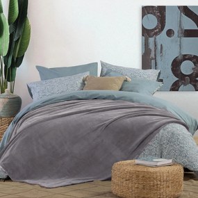 Κουβέρτα Fleece Υπέρδιπλη (220x240) Nef-Nef Homeware Cosy L.Grey