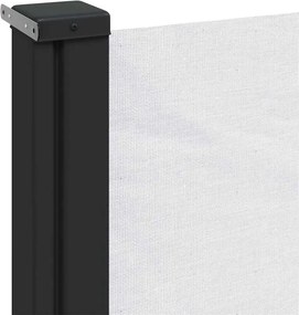 vidaXL Σκίαστρο Πλαϊνό Συρόμενο Λευκό 180 x 600 εκ.