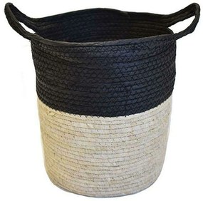 Καλάθι 00.06.67178 35x35cm Black-Ecru Mat