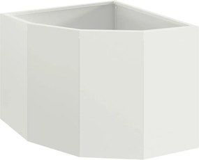 vidaXL Γωνιακό Ροδόδεντρο Λευκό 45 x 45 x 35 cm Ατσάλι