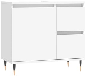 vidaXL Ντουλάπι Μπάνιου Λευκό 65 x 33 x 60 εκ. από Επεξεργασμένο Ξύλο