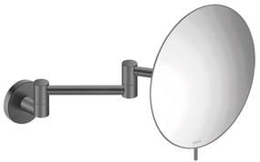 Καθρέπτης Μεγεθυντικός Επιτοίχιος Ø20 εκ.Διπλός Βραχίονας  Μεγέθυνση *3 Antracite Grained Sanco Mirrors MR-701-M118