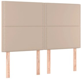 vidaXL Κεφαλάρια Κρεβατιού 4 τεμ. Καπουτσίνο 72x5x78/88 εκ. Συνθ.Δέρμα