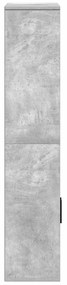 vidaXL Βιβλιοθήκη Γκρι Σκυροδέματος 60x24x120 εκ. Επεξεργ. Ξύλο