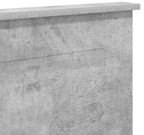 vidaXL Κεφαλάρι Σκυρόδεμα Γκρι 180 cm Επεξεργασμένο ξύλο