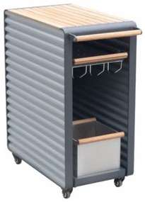 Higold Airport/Bar Trolley Anthracite/Silver metax-01-00-1474 διάστ.76.5000 x 40.0000 x 88.0000