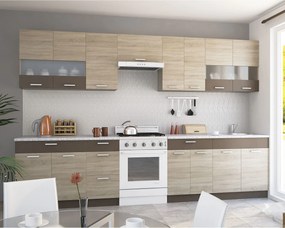 Alina Πάνω ντουλάπι 40x30,5x71,8εκ Σονόμα-Μόκκα SO-AV40