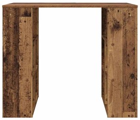vidaXL Γραφείο με ράφι Παλιό Ξύλο 90 x 50 x 75 εκ. Επεξεργασμένο ξύλο