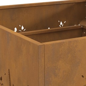 vidaXL Σχάρα Φωτιάς Τετράγωνη 60x60x30 εκ. Από Ανθεκτικό Χάλυβα