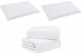 vidaXL Set Παπλώματος Χειμώνα με μαξιλάρι 3 pcs Λευκό 240 x 260 εκ.