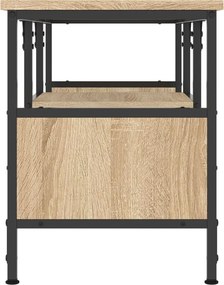 vidaXL Έπιπλο Τηλεόρασης Sonoma Δρυς 100x35x45 εκ. Επεξ. Ξύλο/Σίδερο