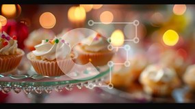Intra Συλλεκτικό Ξύλινο Παζλ Plywood  4mm - Εορταστικά Cupcakes με White Frosting και Κεριά Σε Ξύλινο Κουτί - Διαστάσεις: 10x10 cm – 25 κομμάτια