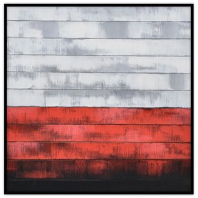 Κάδρο Σε Καμβά Murus 017133 82x82xH4,5cm Red Square Ξύλο, Καμβάς