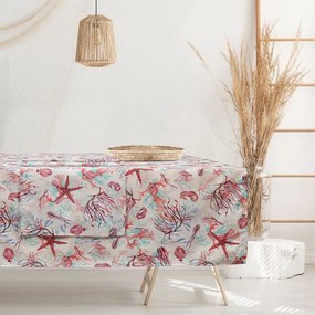 Runner 0617 Ecru-Purple-Red Das Home 45Χ140 Cotton-Polyester