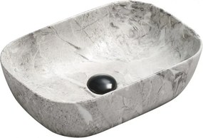 Mexen Rita νιπτήρας πάγκου 45 x 32 cm, γκρι πέτρα - 21084598