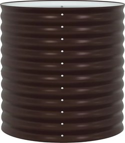 vidaXL Ανεβασμένο Κρεβάτι Καφέ 80 x 80 x 81 cm Ατσάλι