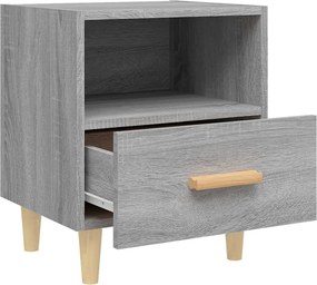 vidaXL Κομοδίνα 2 τεμ. Γκρι Sonoma 40 x 35 x 47 εκ.