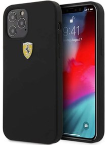 Θήκη Προστασίας iPhone 12/12 Pro "Off Track" FESSIHCP12MBK 3D Logo Σιλικόνης Black Ferrari