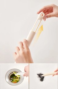 ECOCO βούρτσα καθαρισμού E24027, περιστρεφόμενη, 21x10x4.3cm, λευκή