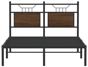 Πλαίσιο Κρεβατιού Χωρ. Στρώμα Καφέ Δρυς 120x200εκ. Επ. Ξύλο - Καφέ