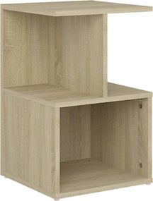 vidaXL Κομοδίνο Sonoma Δρυς 35 x 35 x 55 εκ. από Επεξ. Ξύλο