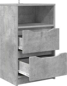 vidaXL Κομοδίνα 2 τεμ. Σκυρόδεμα Γκρι 40 x 30 x 467 εκ