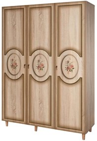 Ντουλάπα Τρίφυλλη Mode 863SPH4214 135x52x192cm Multi-Oak Three Door