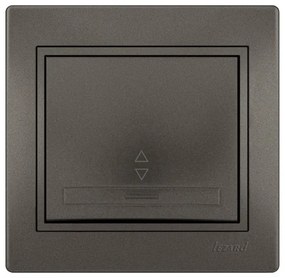 Lezard Διακόπτης A/R Ανθρακί Mira (Πλήρης) 701.4141105